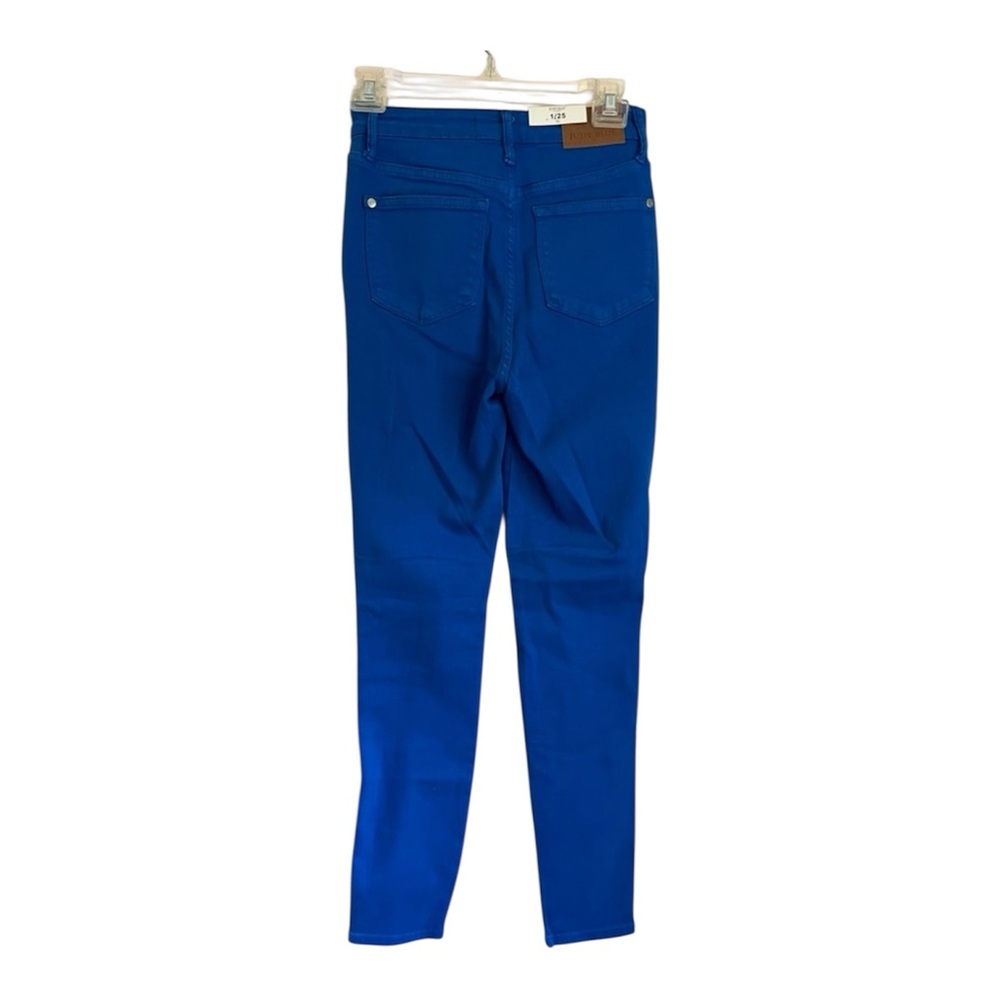 NWT Judy Blue Women’s Tummy Control Cobalt Blue Stretchy Skinny Jeans SZ 1/25 - Picture 3 of 15